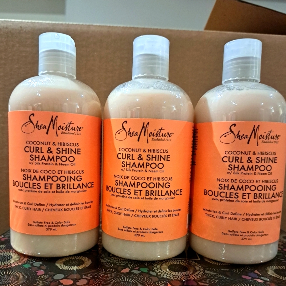 NEW Shea Moisture Curl and Shine Shampoo lot